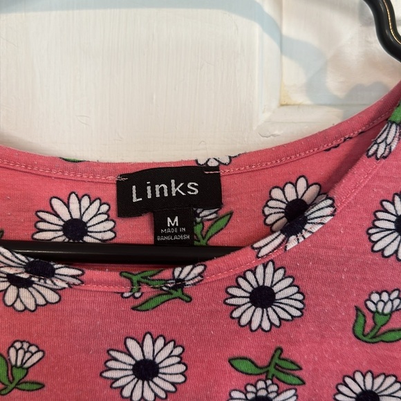 Links Pink Flower shirt size medium - Picture 4 of 4